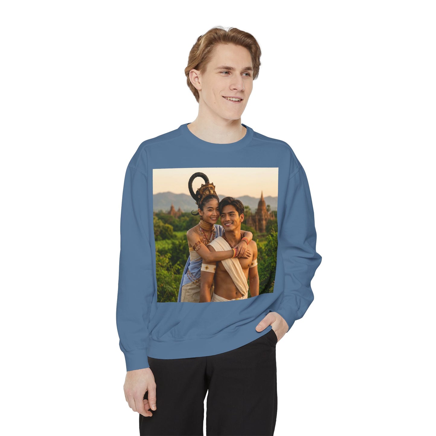 Couple Portrait Sweatshirt — Romantic Travel Photo Crewneck