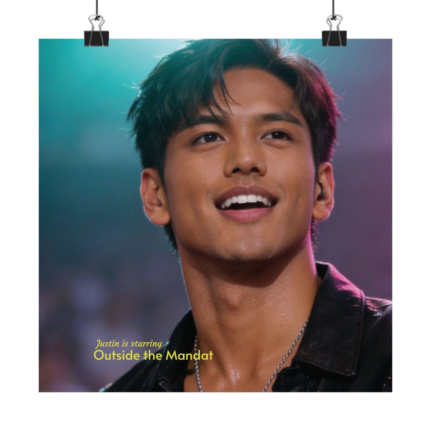 Vertical Matte Poster — Concert Portrait "Outside the Mandat"