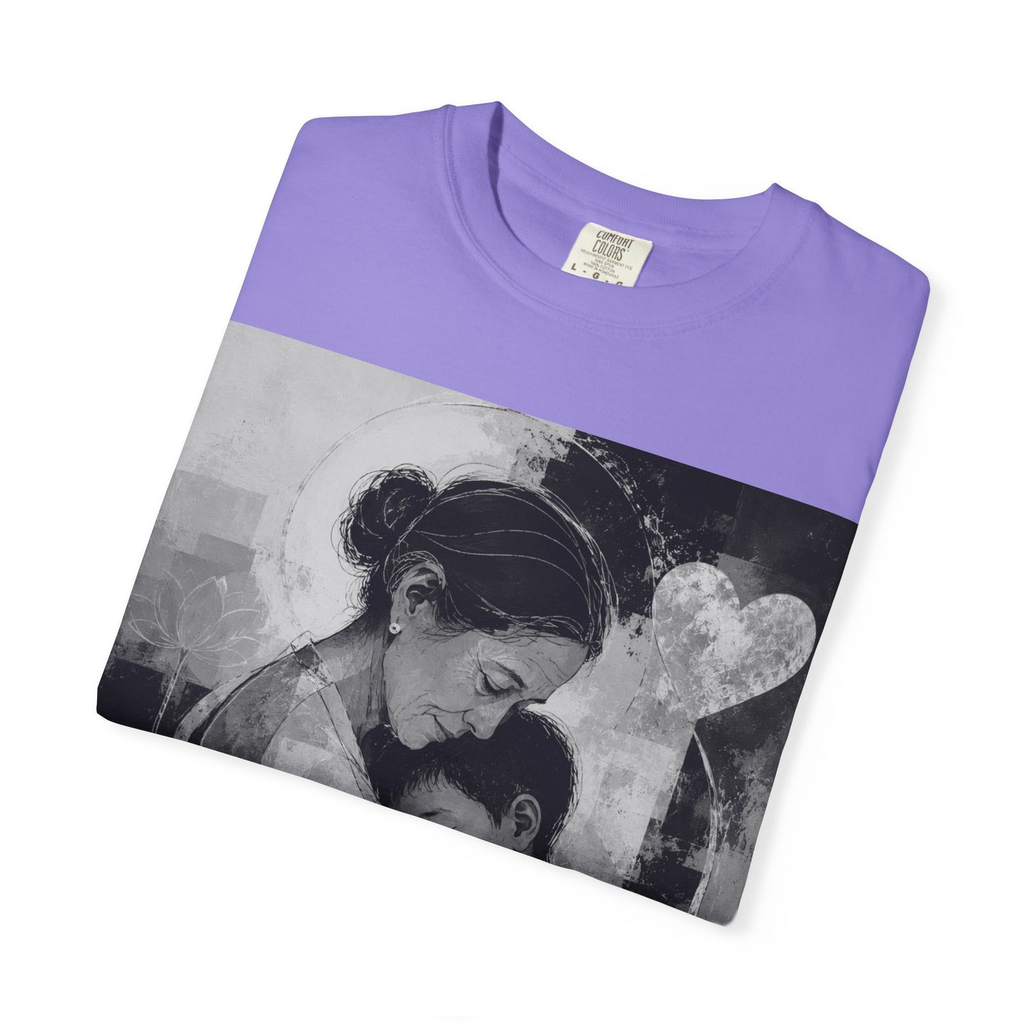 Mother's Day T-Shirt - Vintage Mother & Baby Portrait with "Happy Mother's Day"