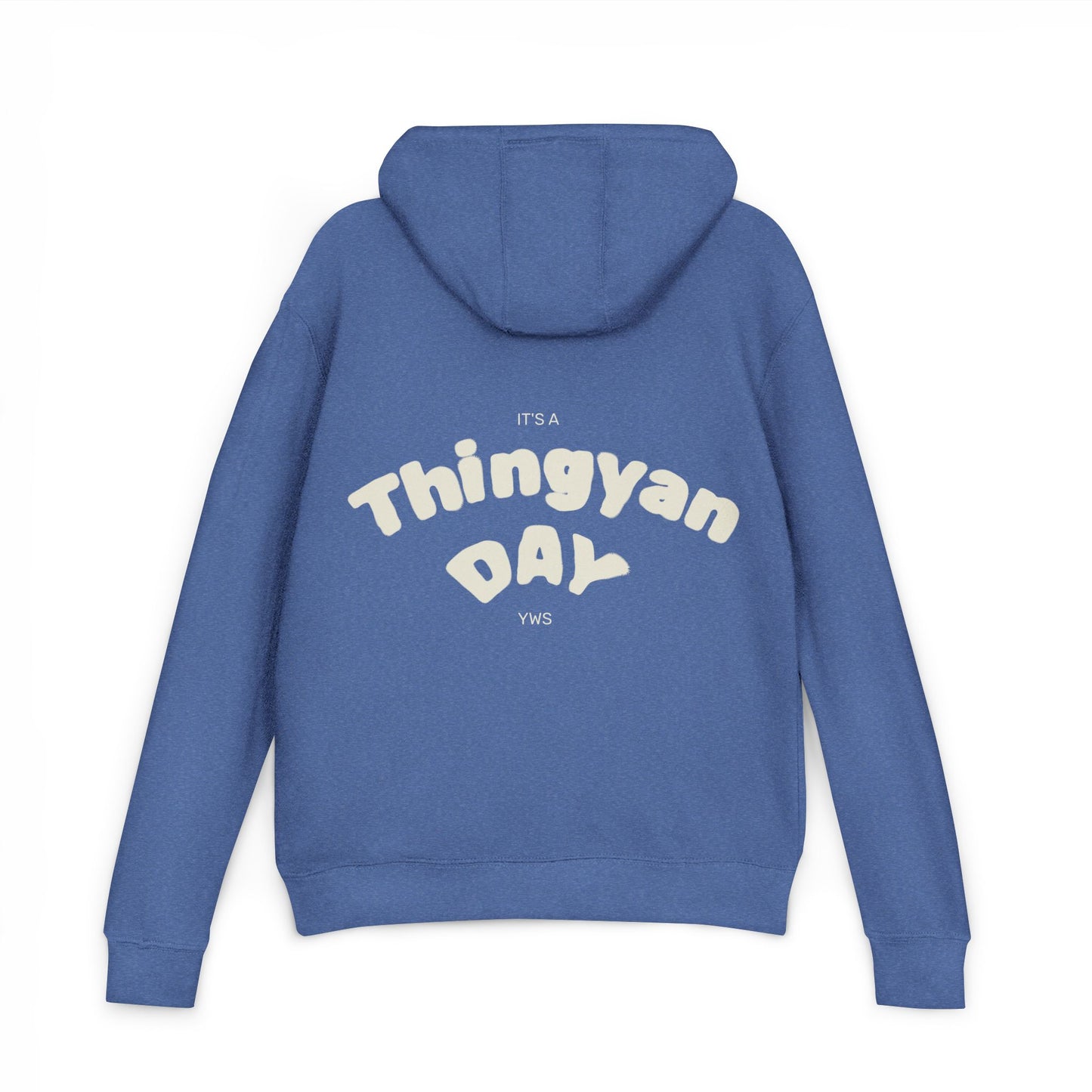 Black 'Tomorrow' Graphic Hoodie — Subtle Tonal Vintage Text Pullover
