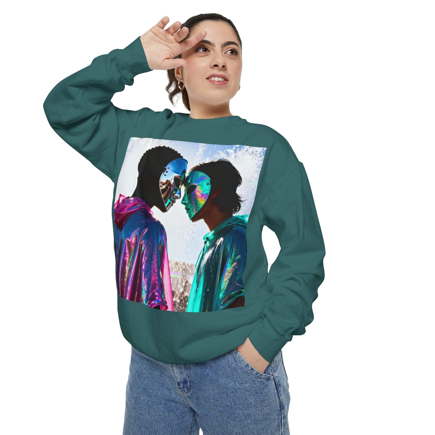 Cosmic Lovers Art Sweatshirt