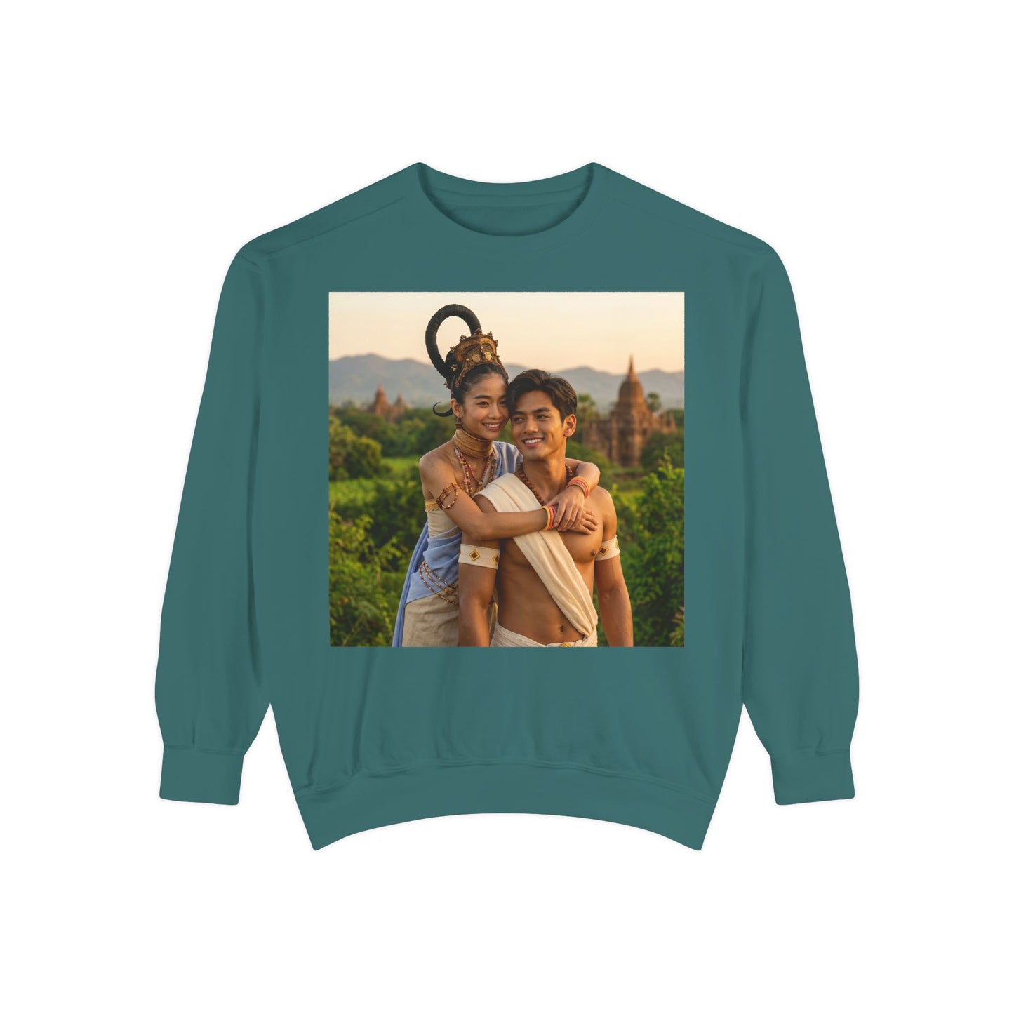Couple Portrait Sweatshirt — Romantic Travel Photo Crewneck