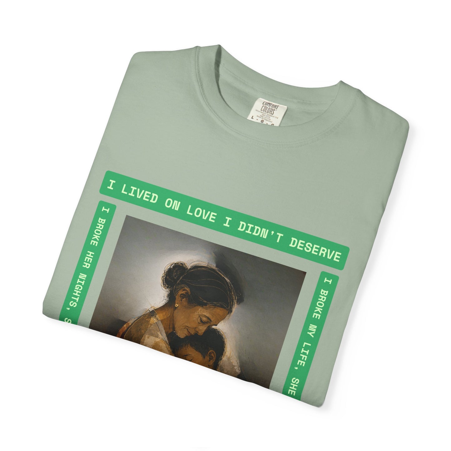 T-Shirt — 'I Lived on Love I Didn’t Deserve' Mother & Child Art Tee