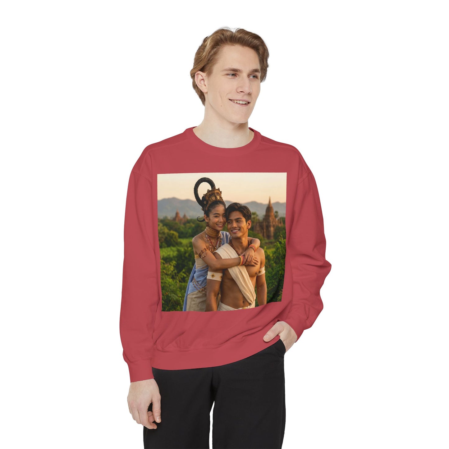 Couple Portrait Sweatshirt — Romantic Travel Photo Crewneck