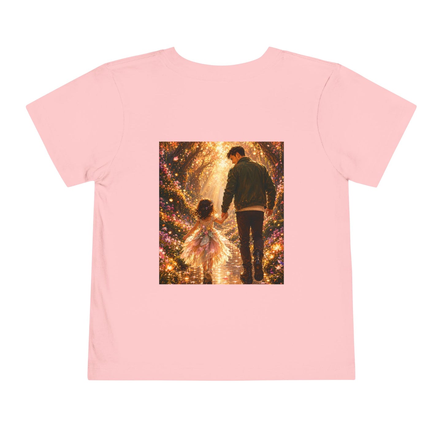 Toddler Tee — "Welcome Little One" Father & Daughter Walk Graphic