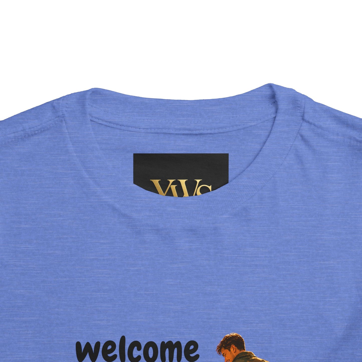 Toddler Tee — "Welcome Little One" Father & Daughter Walk Graphic