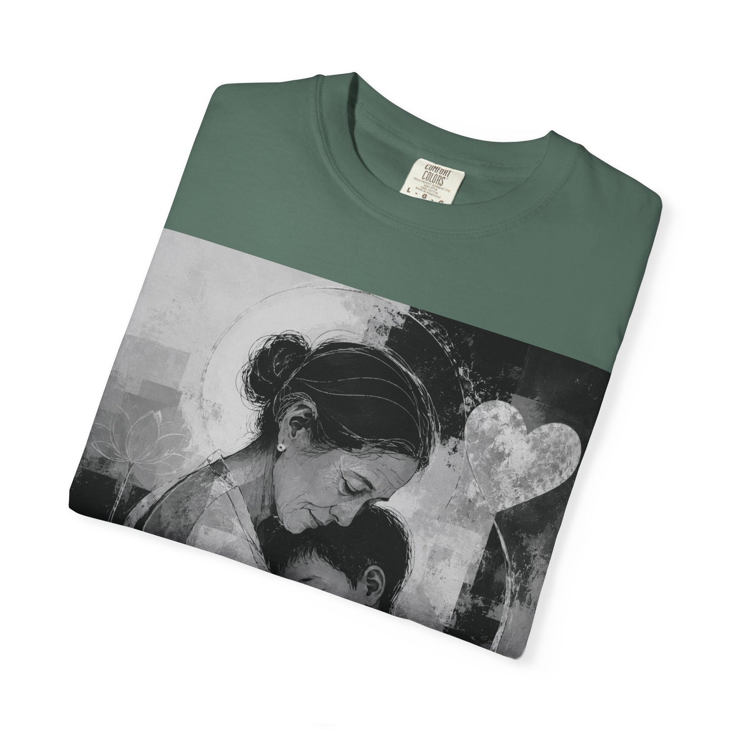 Mother's Day T-Shirt - Vintage Mother & Baby Portrait with "Happy Mother's Day"