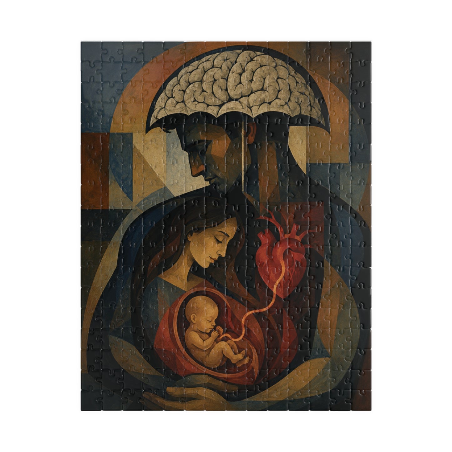 Embrace of Life 520‑Piece Art Puzzle — Seven-Month Lullaby Modernism Painting