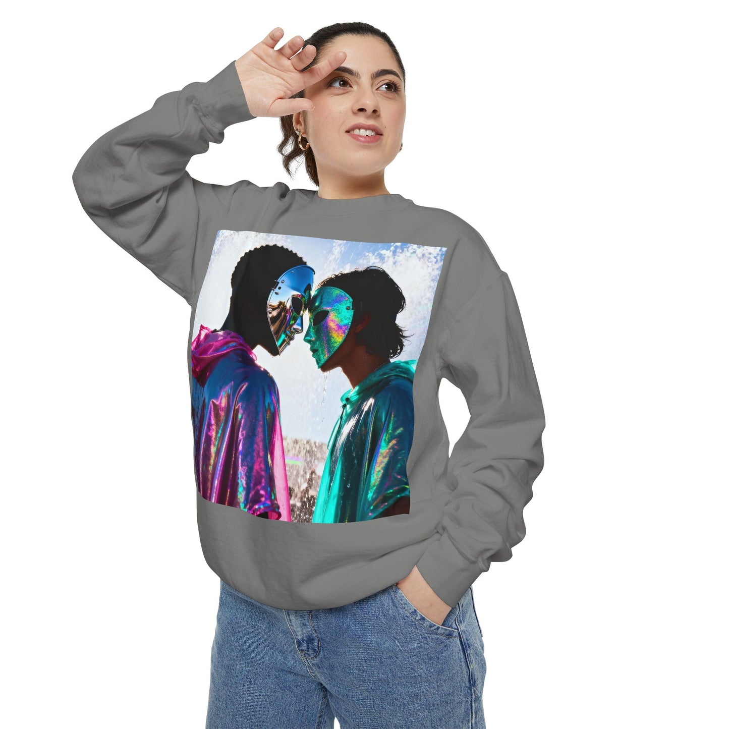 Cosmic Lovers Art Sweatshirt
