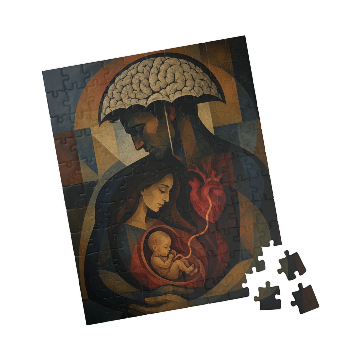 Embrace of Life 520‑Piece Art Puzzle — Seven-Month Lullaby Modernism Painting
