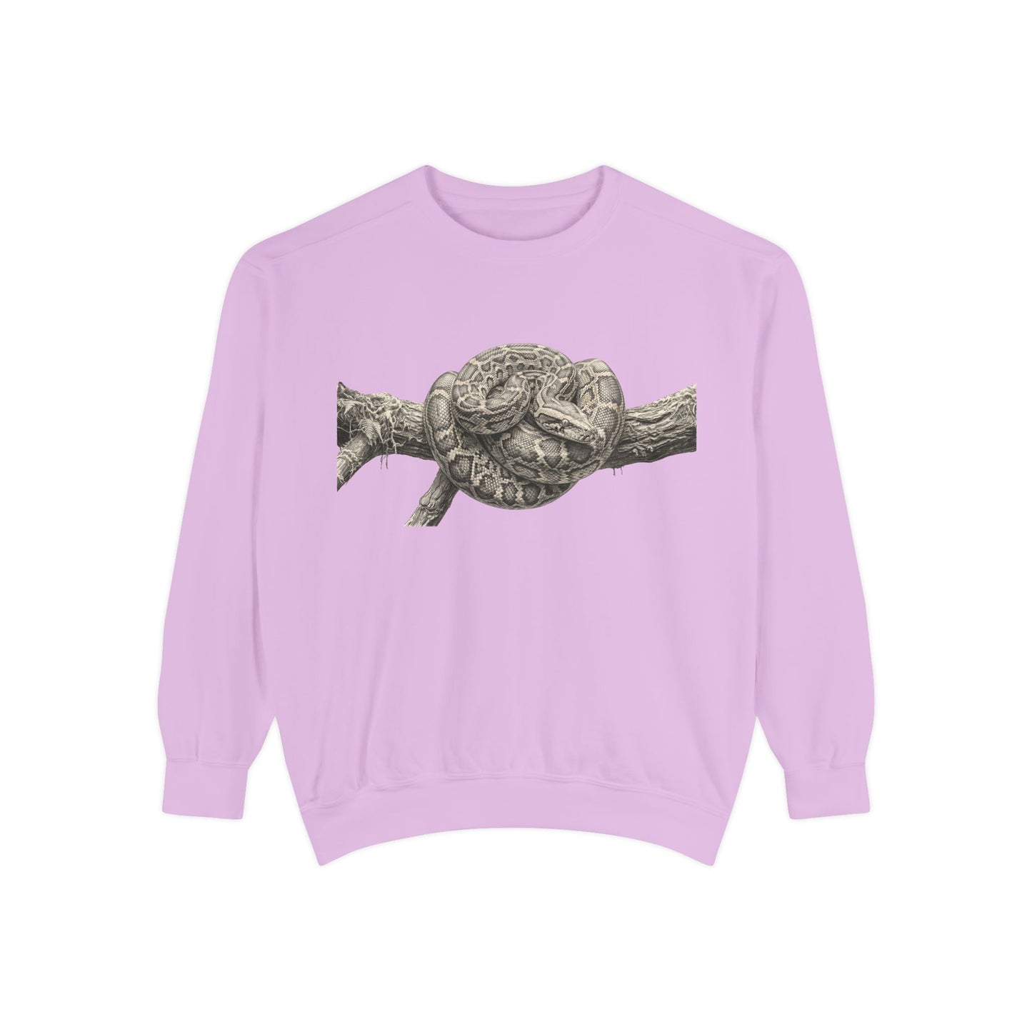Unisex Garment-Dyed Sweatshirt (Burmese Python)