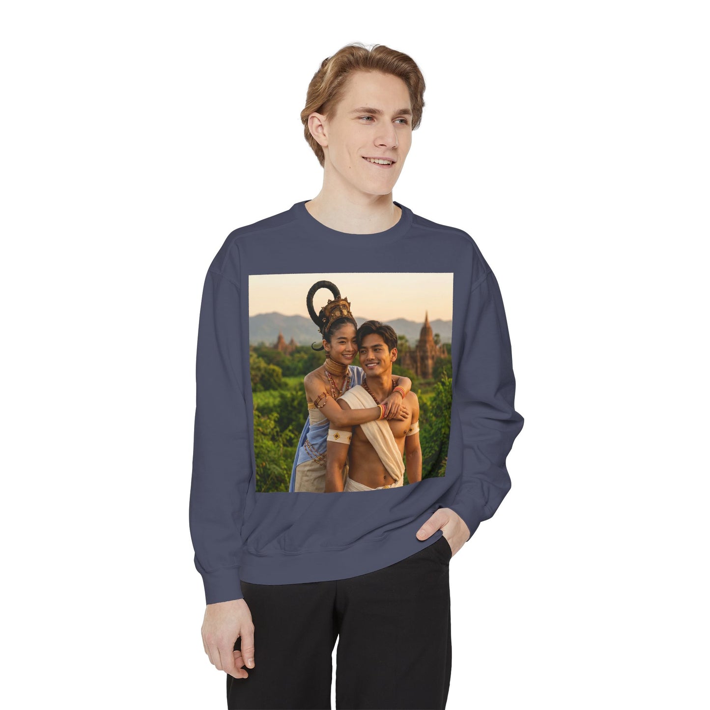 Couple Portrait Sweatshirt — Romantic Travel Photo Crewneck