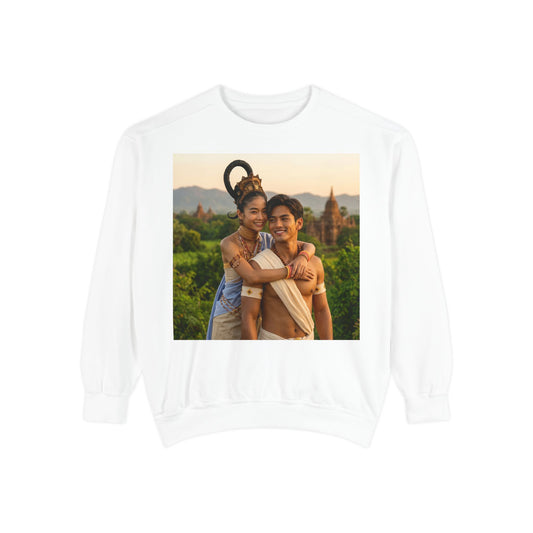 Couple Portrait Sweatshirt — Romantic Travel Photo Crewneck