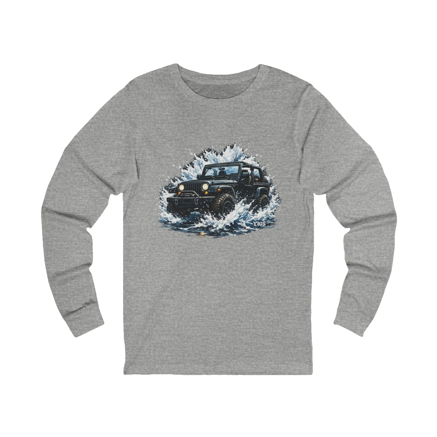 Vintage Off-Road Truck Long Sleeve Tee — Retro 4x4 Splash Graphic