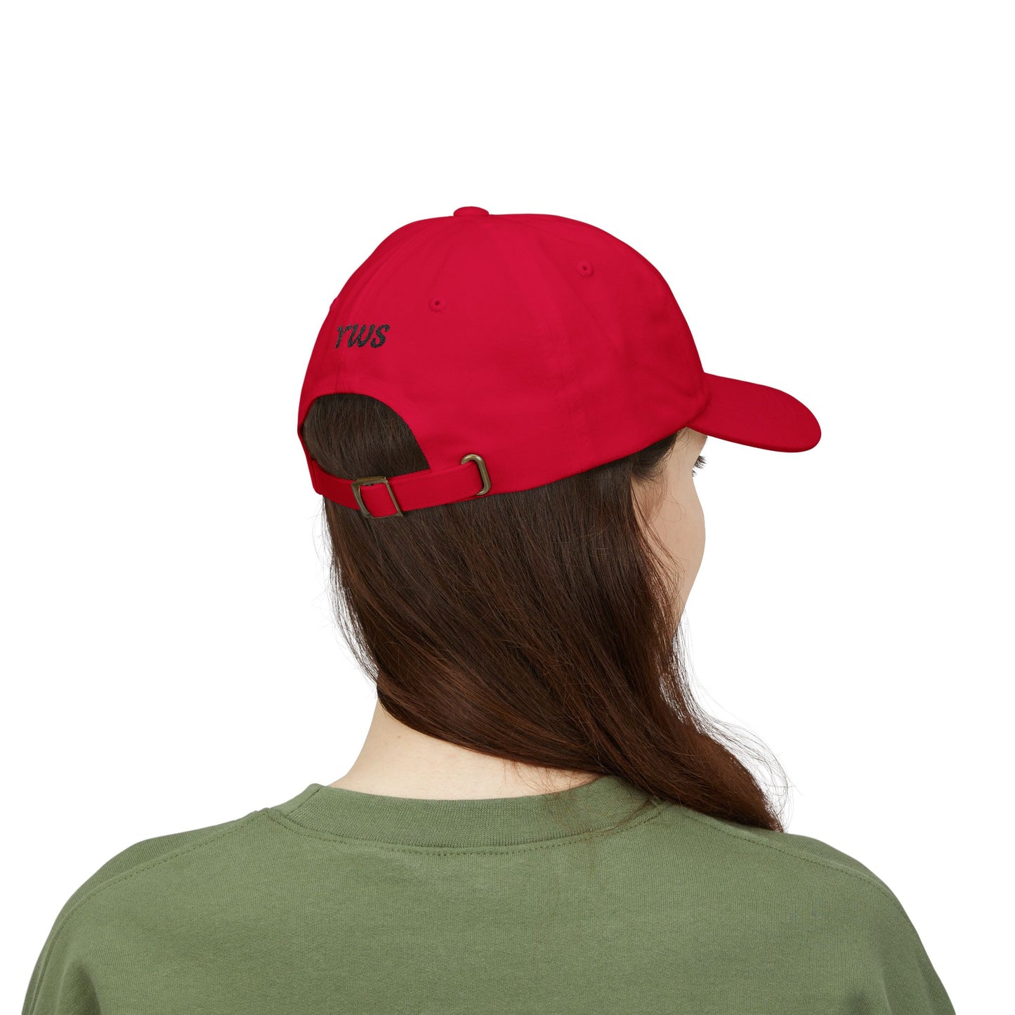 Still With Us Dad Cap — Embroidered 'Still With Us' & 'rws' White Baseball Hat