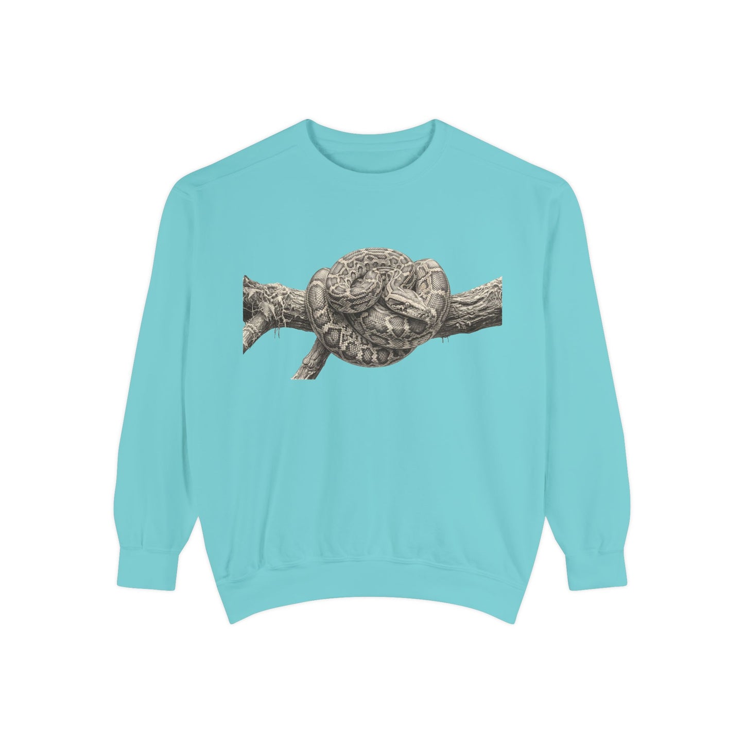 Unisex Garment-Dyed Sweatshirt (Burmese Python)