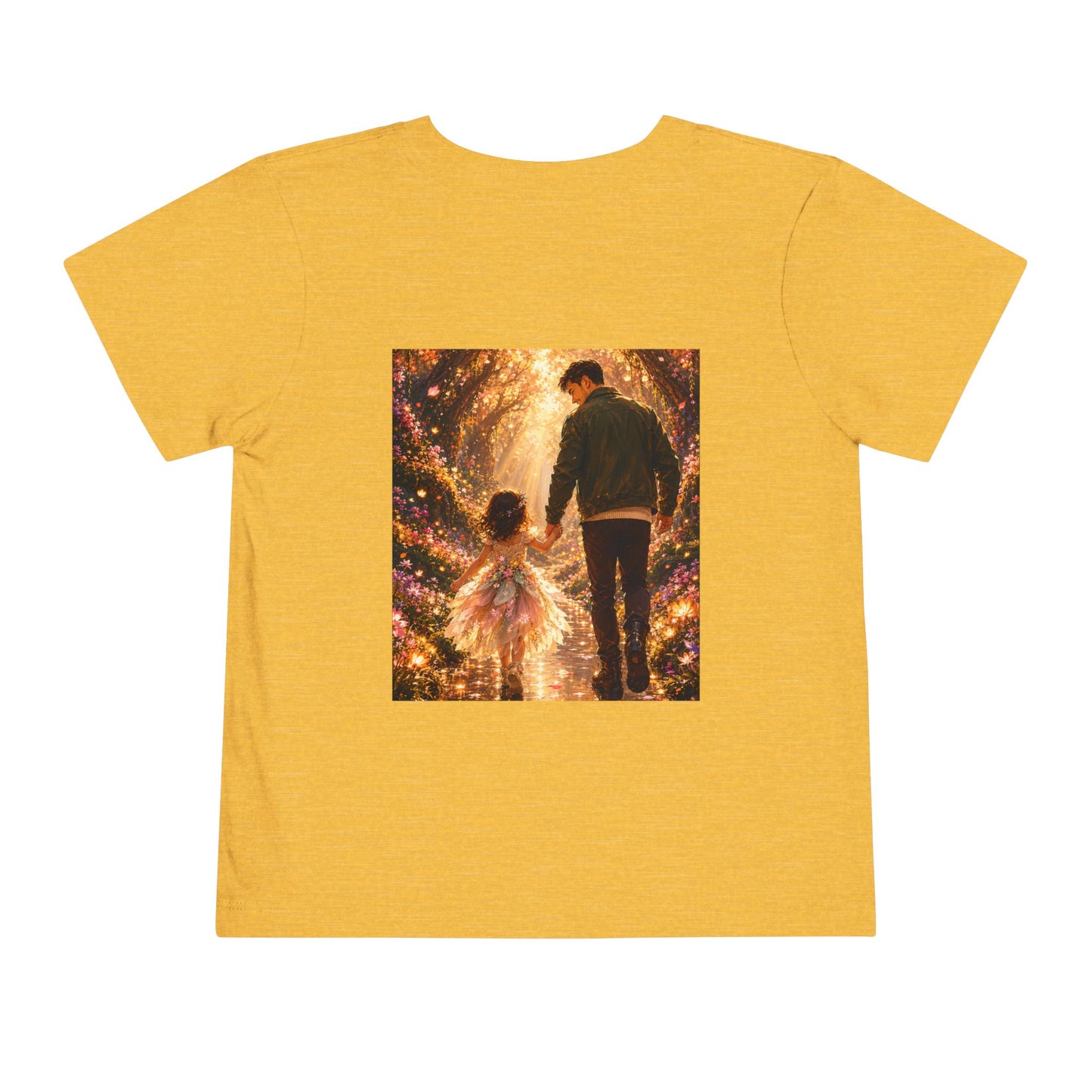 Toddler Tee — "Welcome Little One" Father & Daughter Walk Graphic